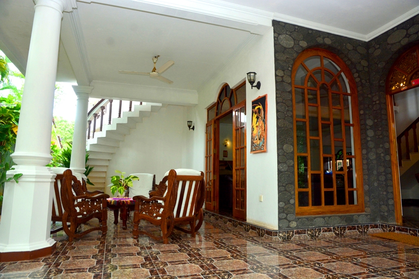 Der Eingangsbereich der Ayurveda Villa